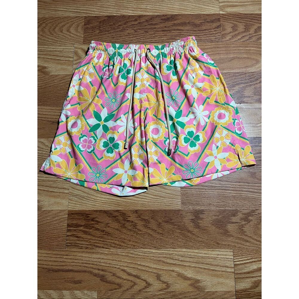 Kenny Flowers Men’s Floral Lined Swim Board Shorts Trunks Large